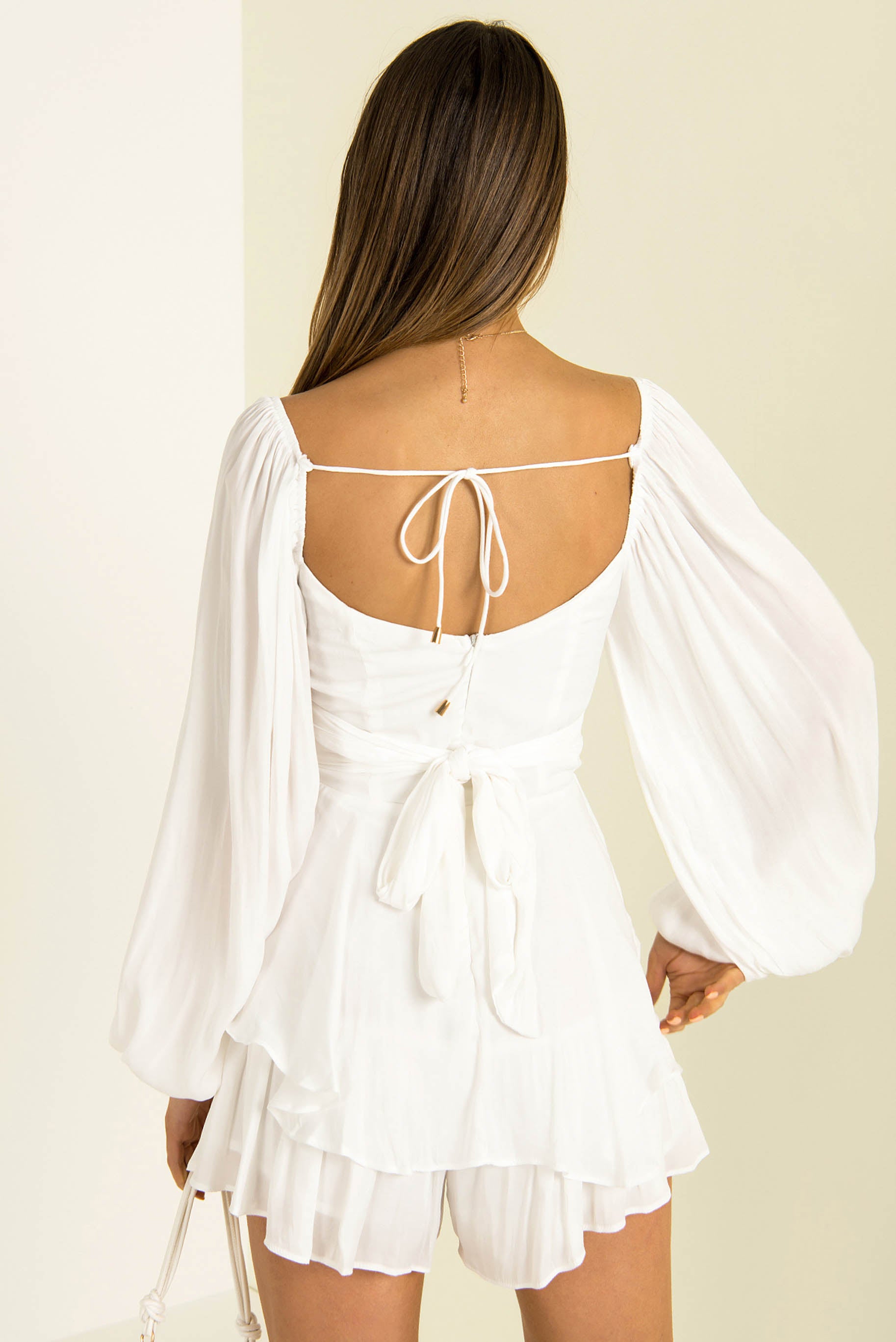 Nila Playsuit / White