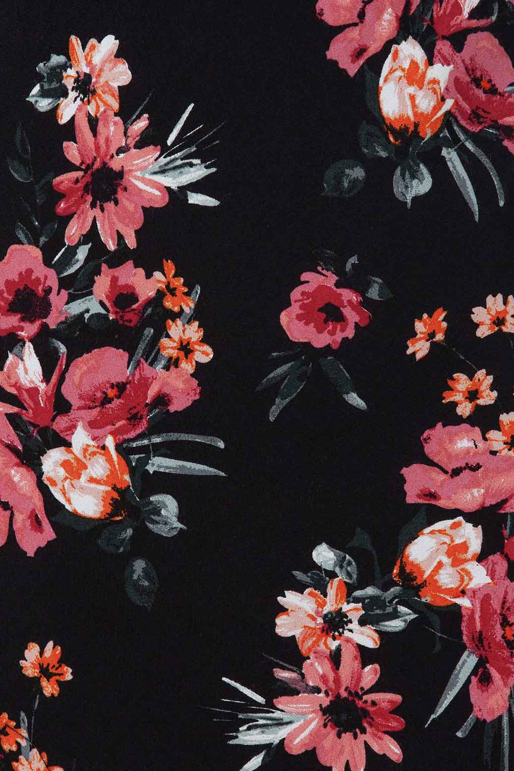 Sofia Dress / Black Floral