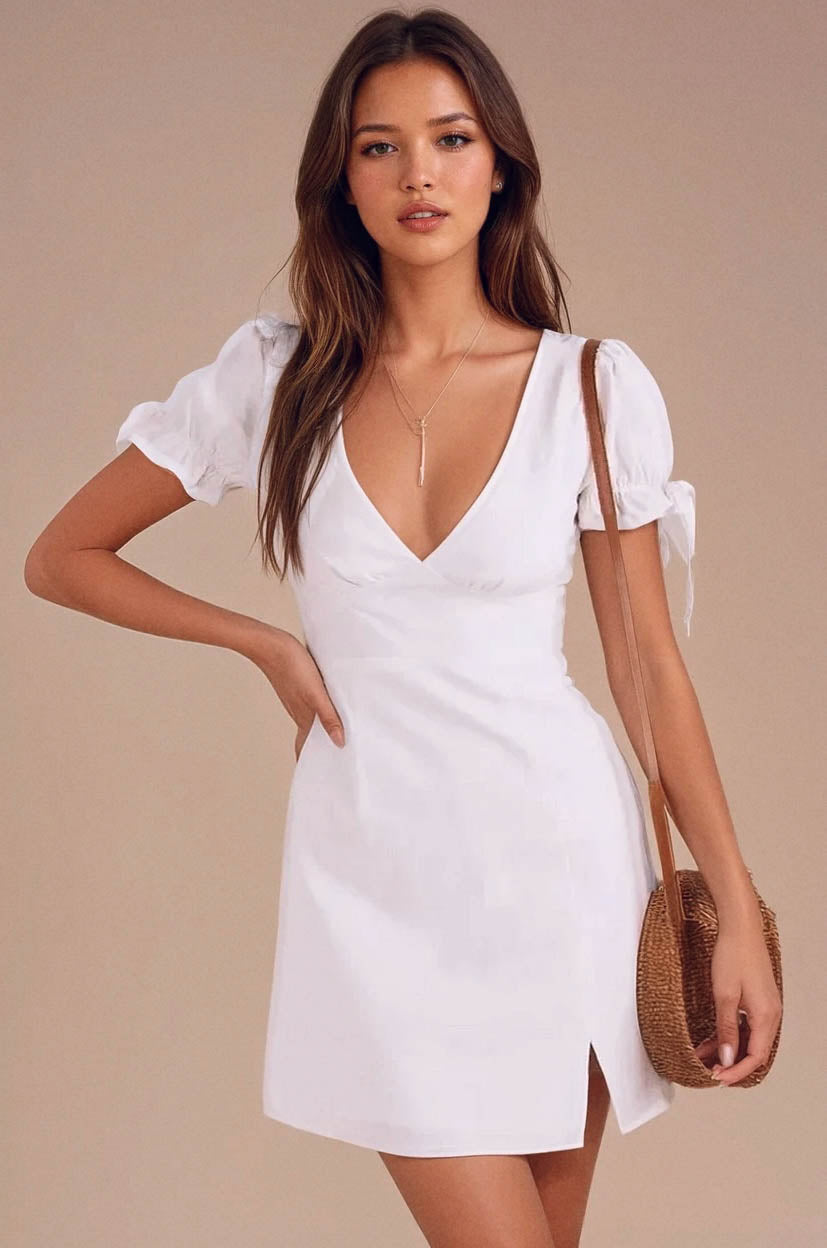 Amalfi Dress / White