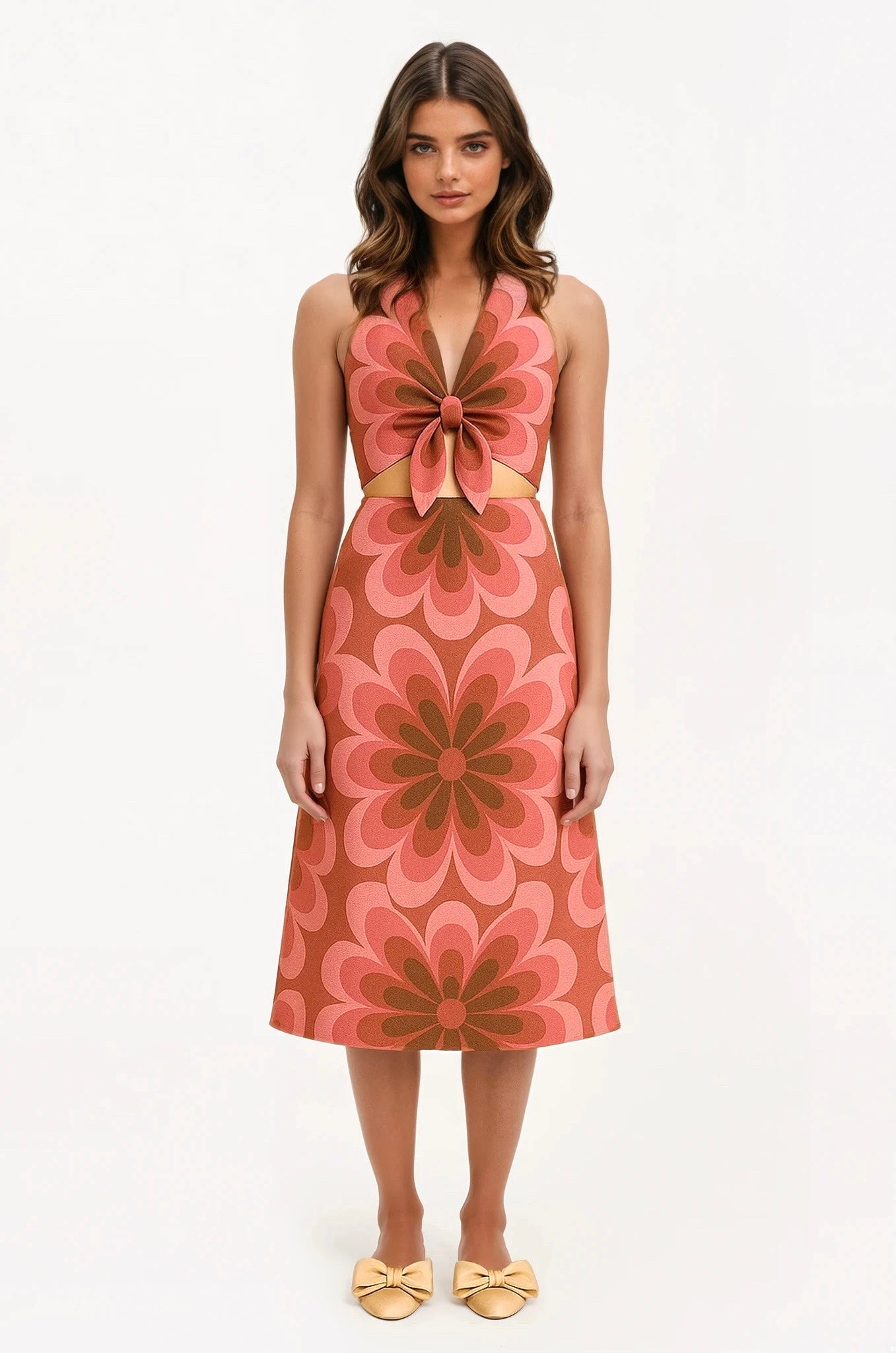 Lucinda Dress - Flamingo