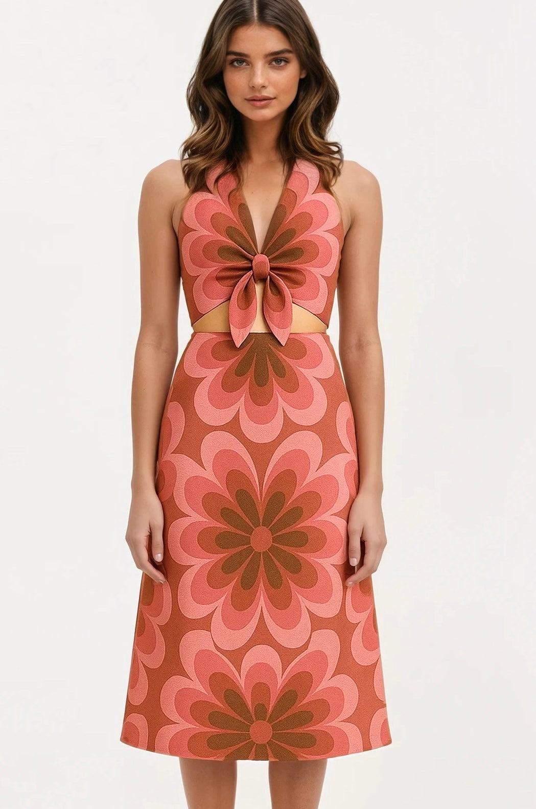 Lucinda Dress - Flamingo