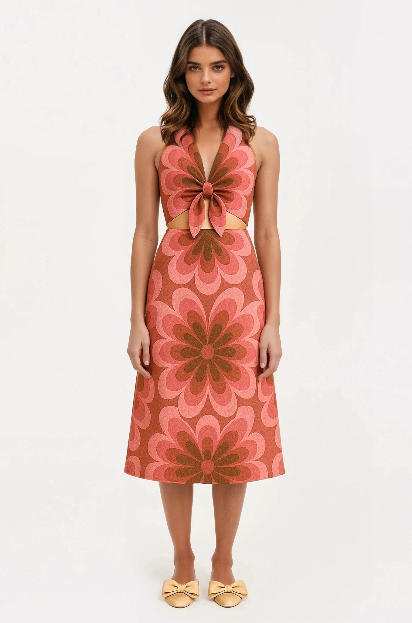 Lucinda Dress - Flamingo