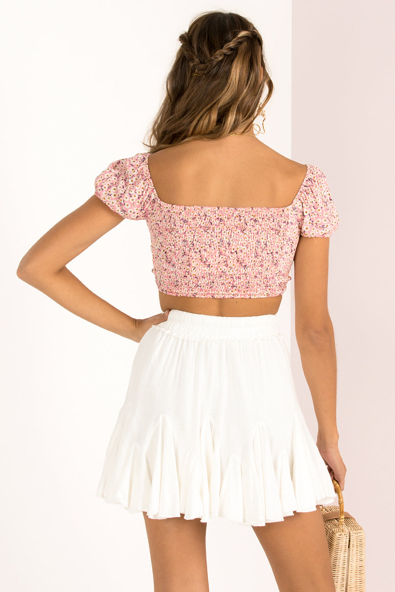 Vicky Top / Pink Floral