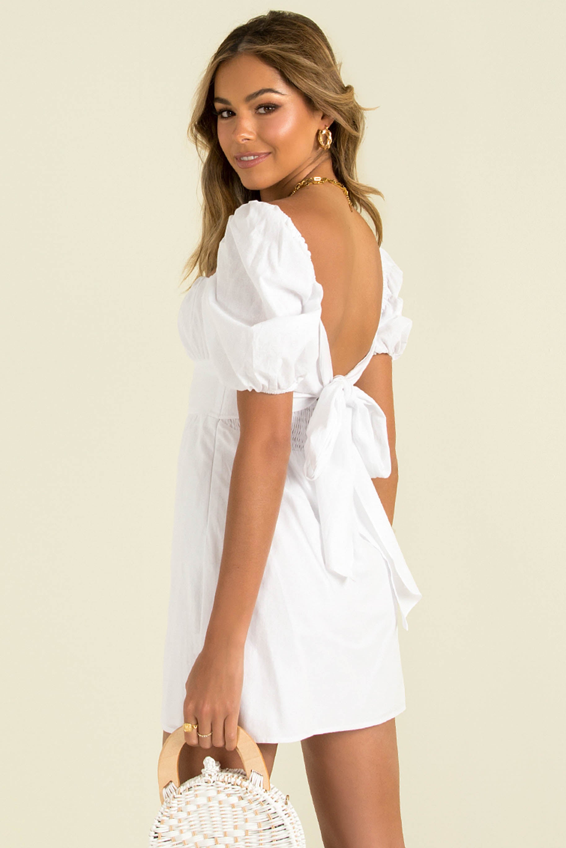 Thea Dress / White