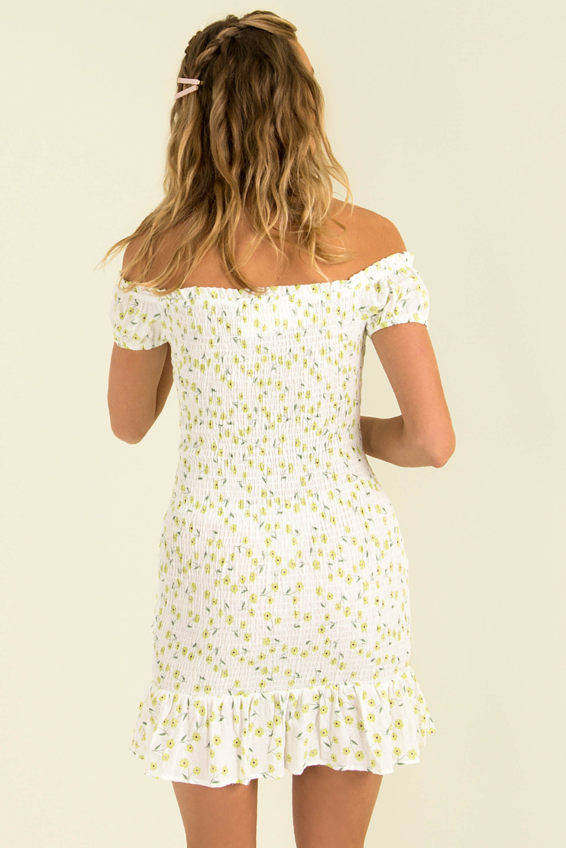 Monroe Dress / Green Floral