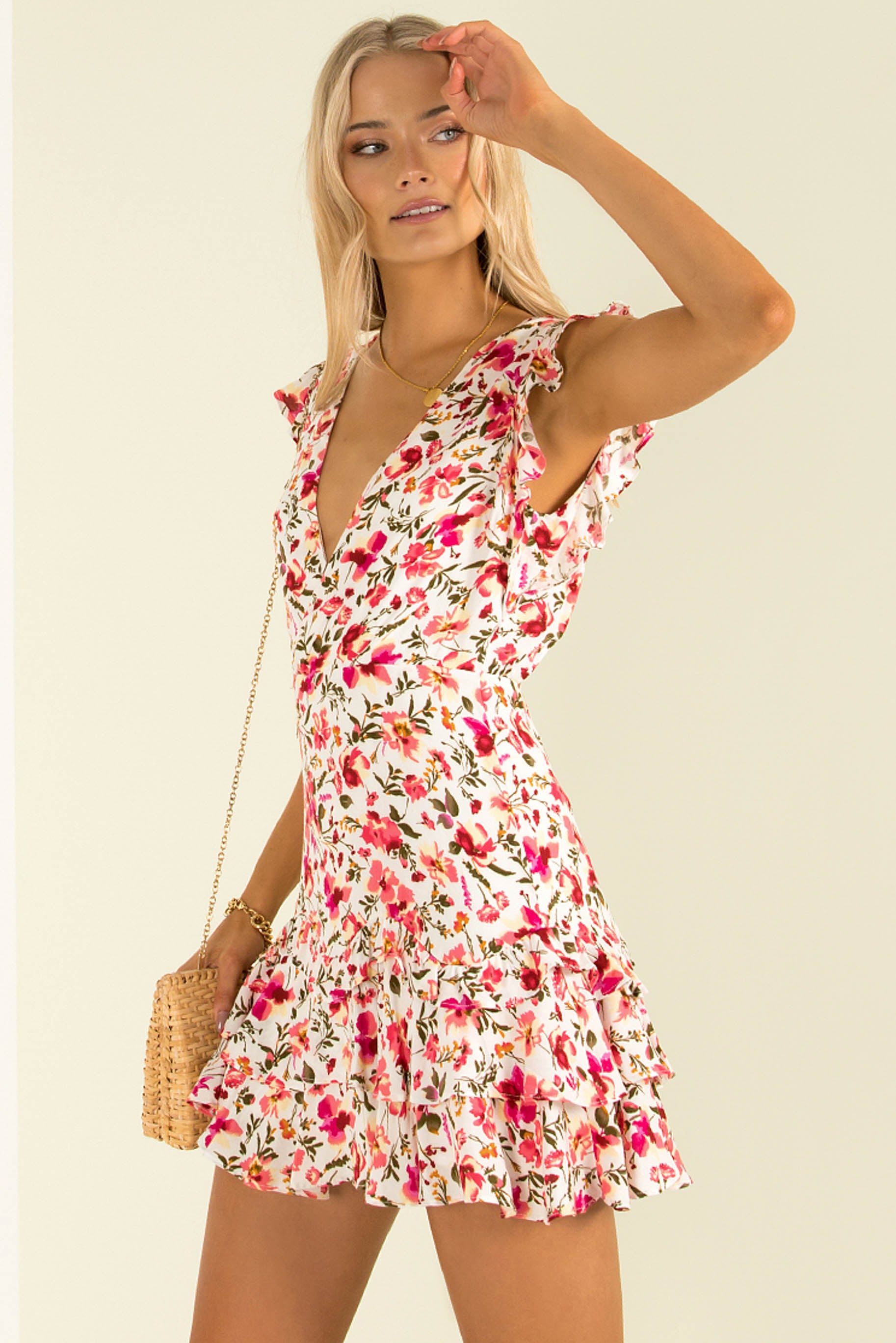 Libby Dress / Pink Floral