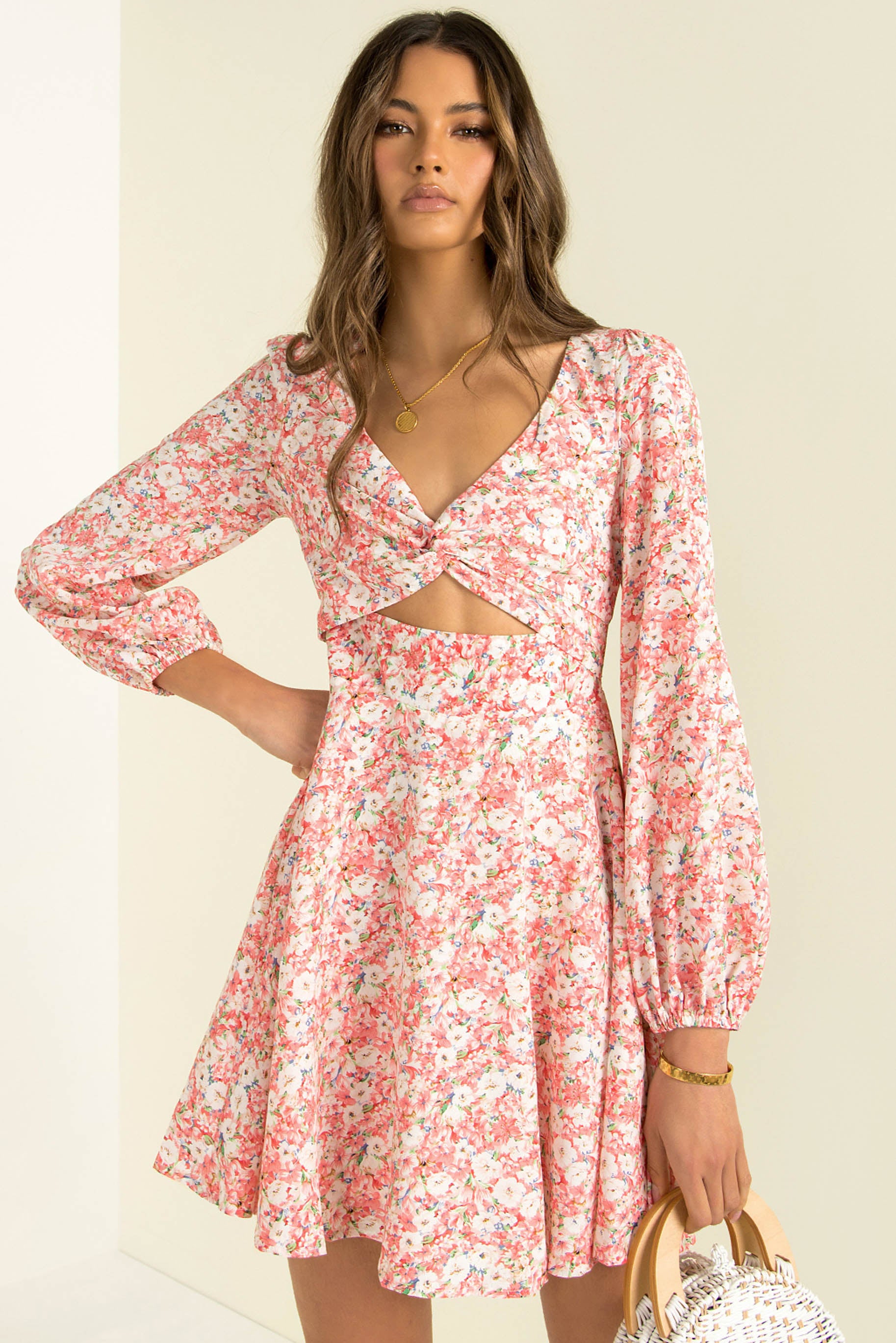 Mala Dress / Pink Floral