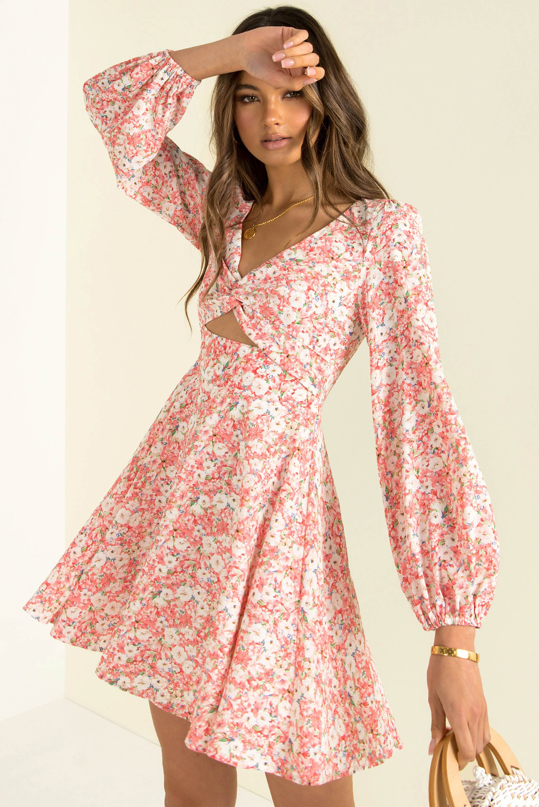 Mala Dress / Pink Floral