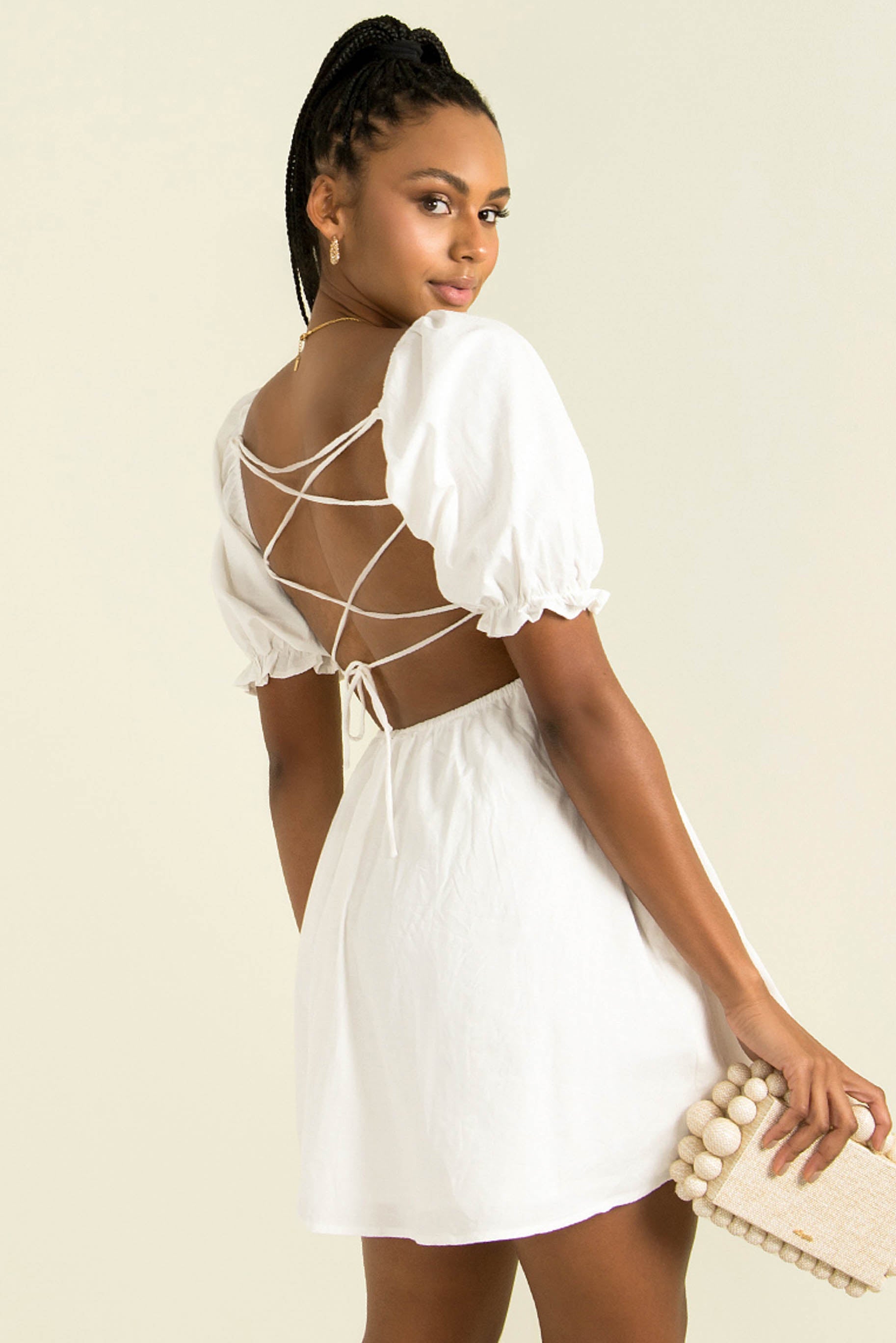 Peytonn Dress / White