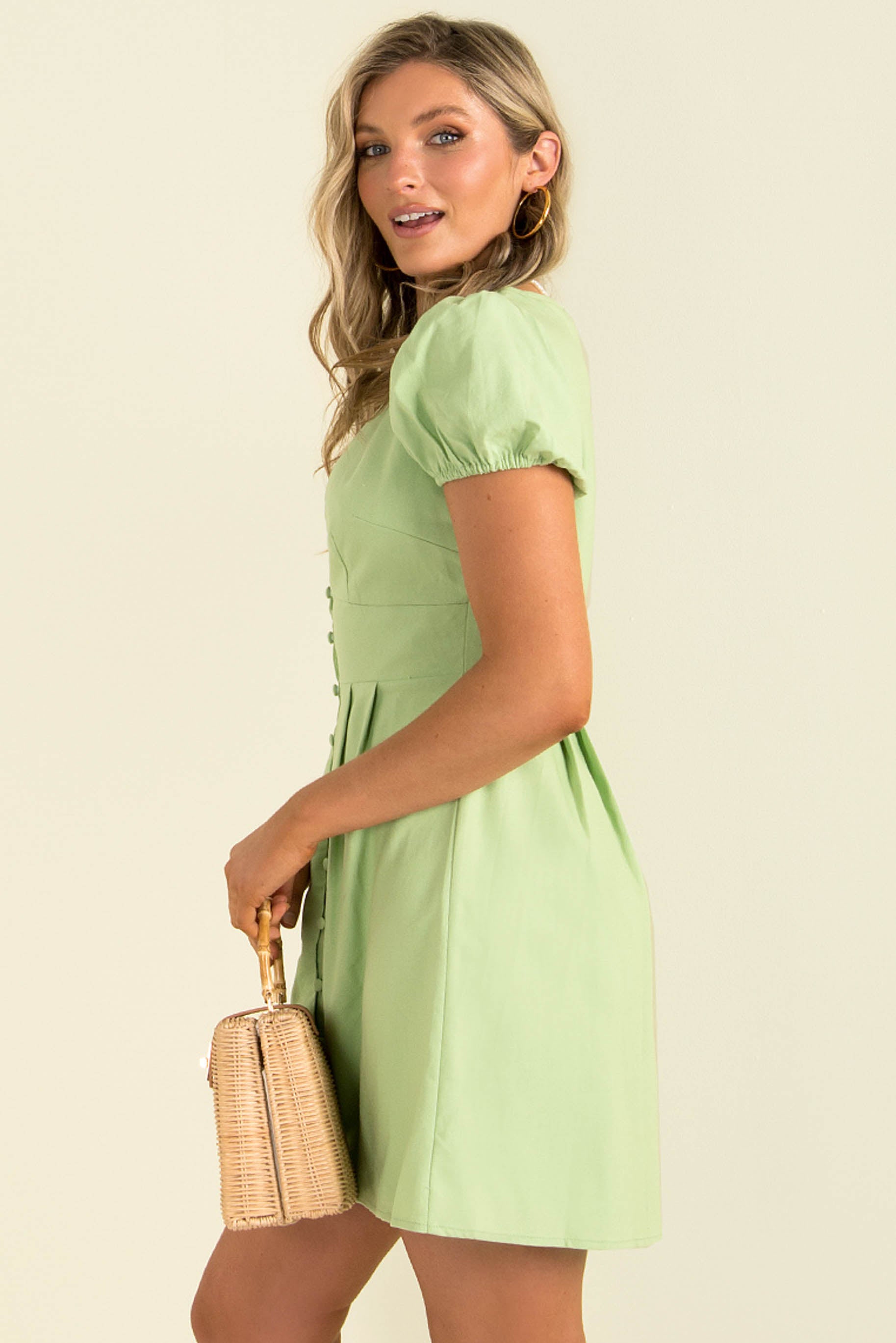 Regan Dress / Lime