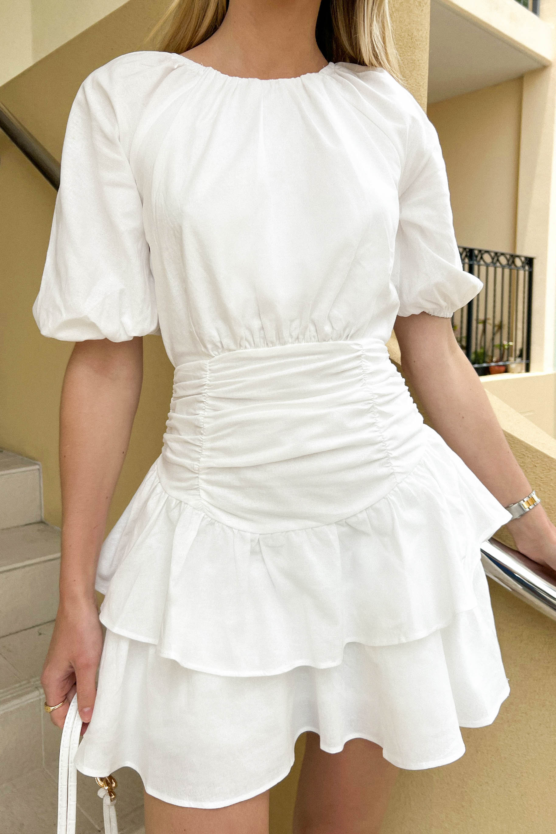 Talina Dress / White