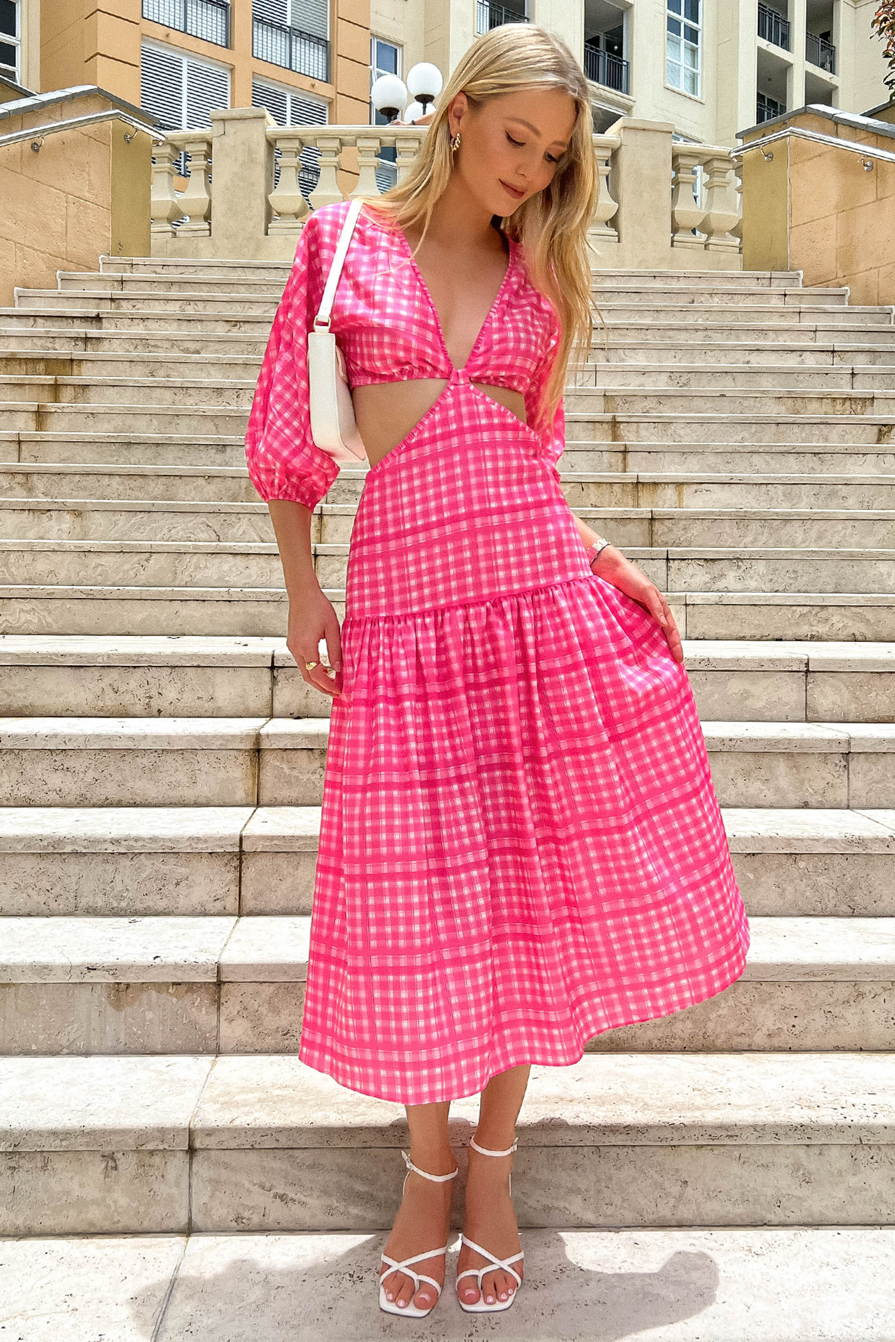 Luella Dress / Pink Check