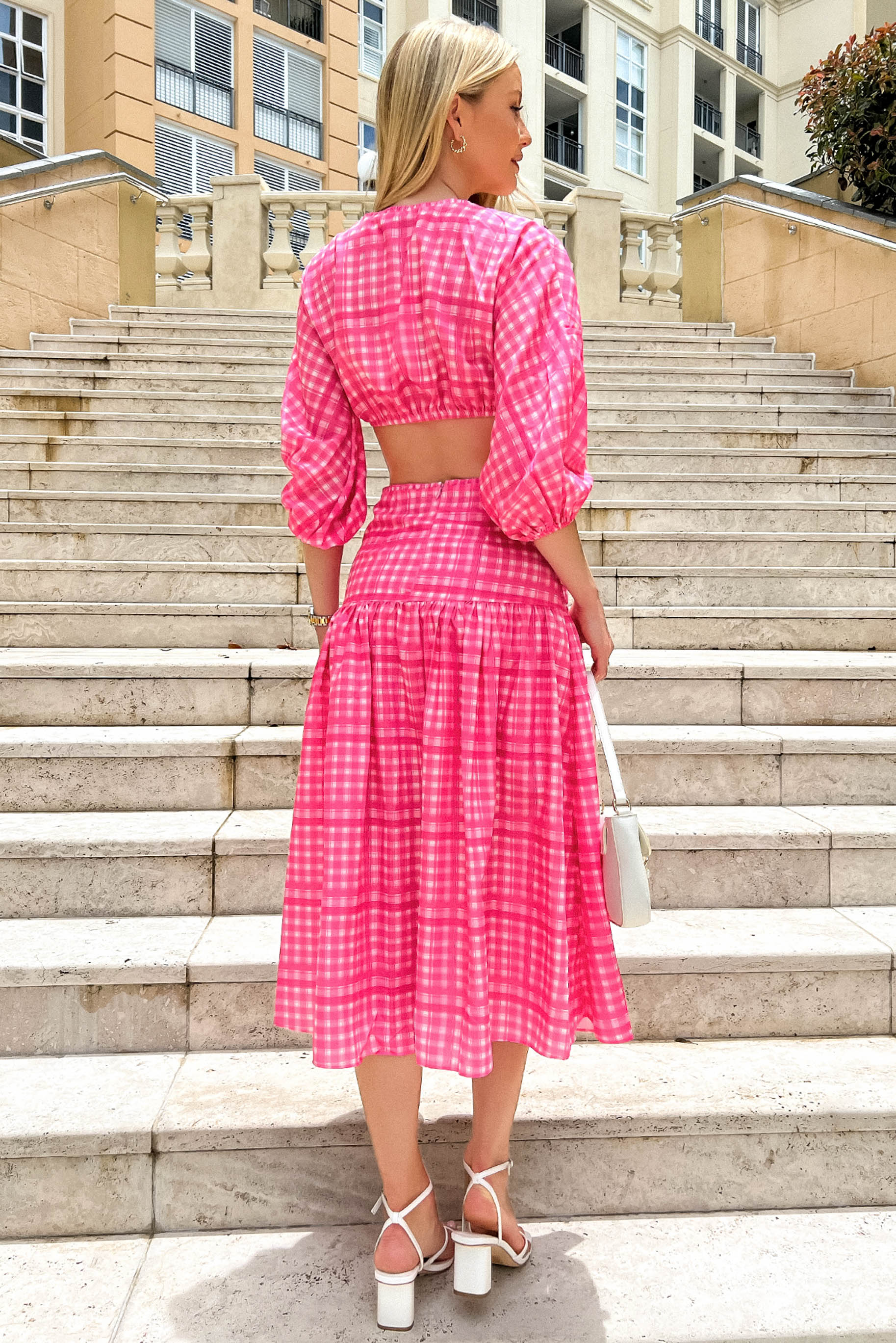 Luella Dress / Pink Check